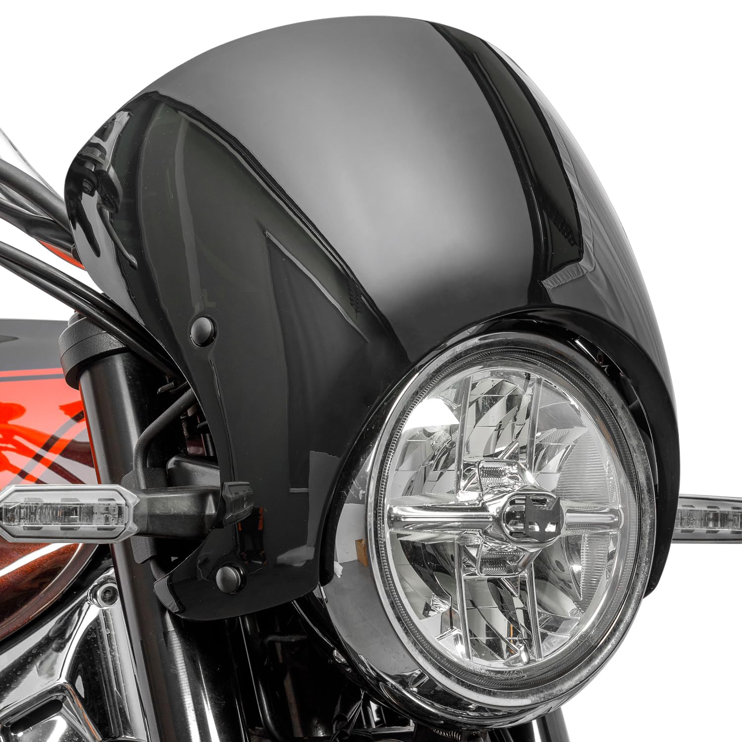 Amazon.com: TAZGANTAX Motorcycle Round Upper Headlight Windshield